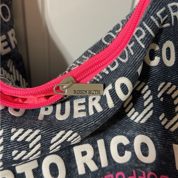 Robin Ruth Puerto Rico Large Canvas Hobo Bag - Picture 4 of 10